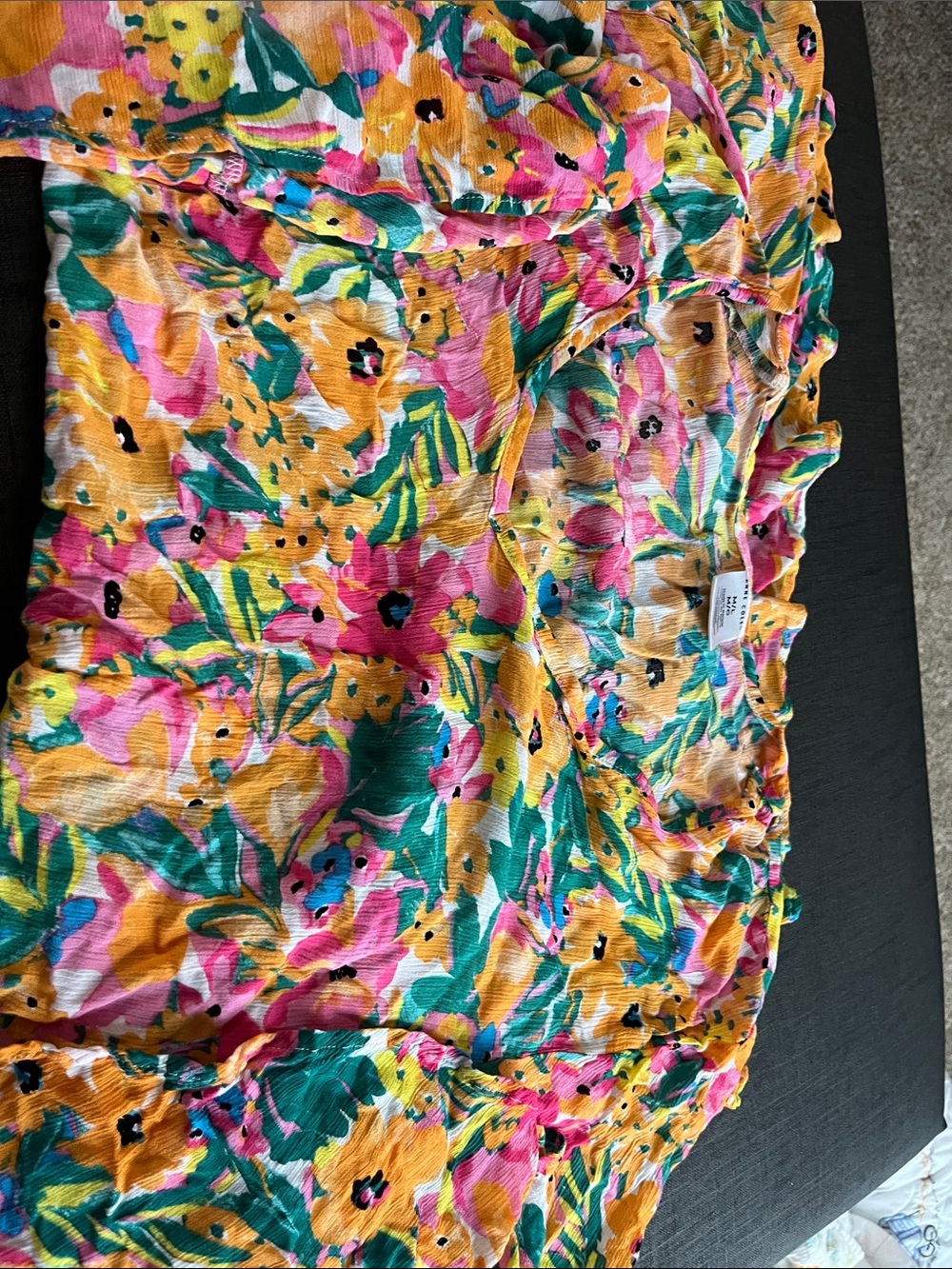 Anne Cole Floral Swim Coverup - Yellow, Pink, Green, Teal